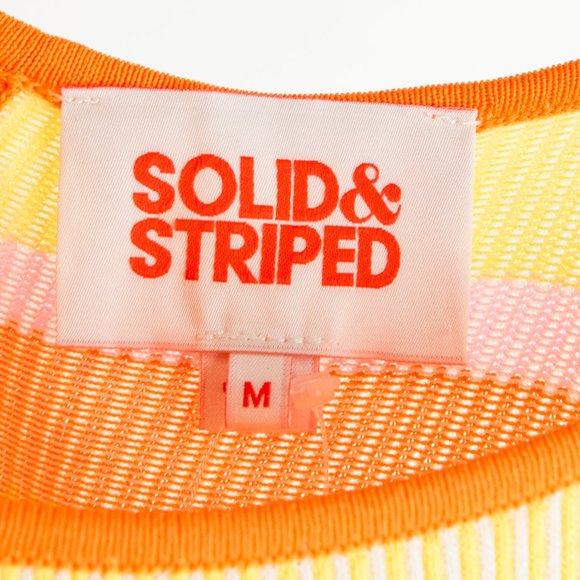 Solid & Striped Kimberly Technicolor Mosaic Sorbet Striped Maxi Dress - Picture 6 of 8